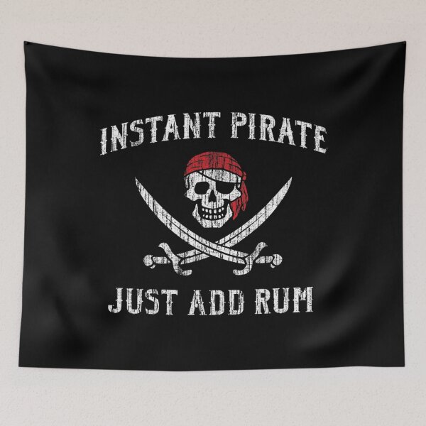 Item preview, Vintage Instant Pirate Just Add Rum Funny designed and sold by unfinishedneigh.