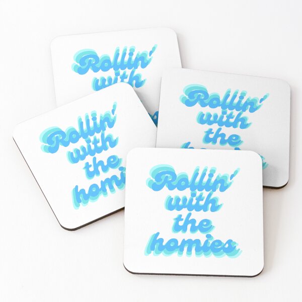 Item preview, Rollin' with the homies quote designed and sold by Peachy-Draws.