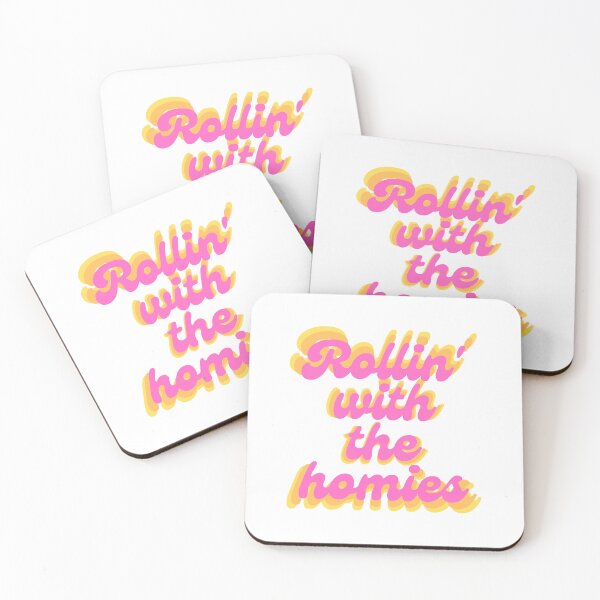 Item preview, Rollin' with the homies quote designed and sold by Peachy-Draws.