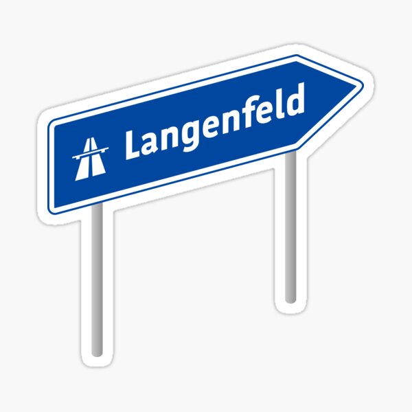 "Langenfeld" Sticker for Sale by WordsMaps Redbubble