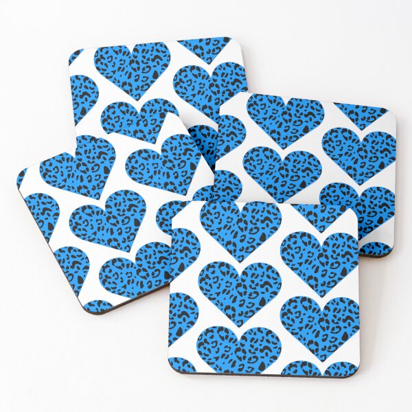 Item preview, Blue Leopard Heart Pattern designed and sold by Oonamin.