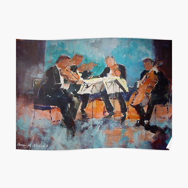 String Quartet - Painting Of Classical Musicians Poster
