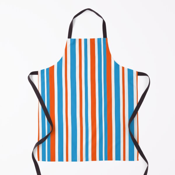 Item preview, Retro Modern Vertical Striped Pattern Orange Blue White designed and sold by kierkegaard.