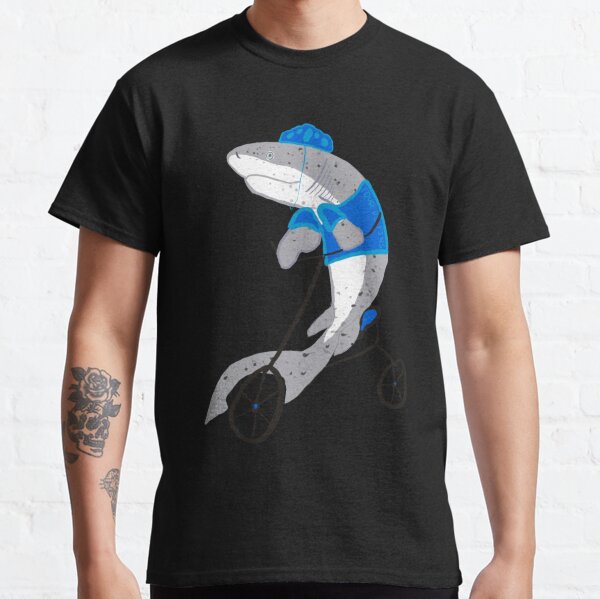 Seven Gilled Shark Tour De Fins Rider Classic T-Shirt