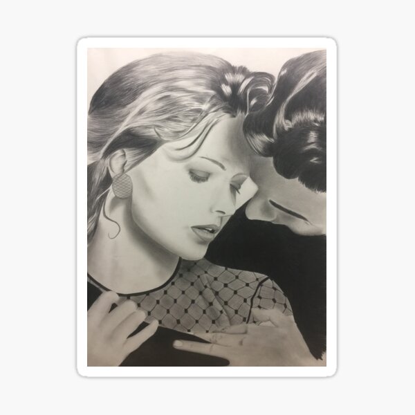 Lovers Drawing Sticker