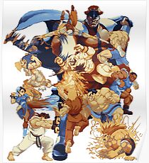 Street Pixelated Attacks Poster