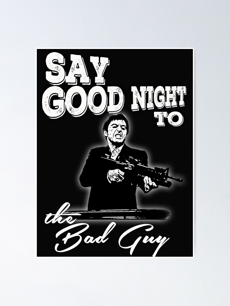 Póster «Dale las buenas noches al chico malo» de JTK667 | Redbubble Póster «Dale las buenas noches al chico malo» de JTK667 | Redbubble