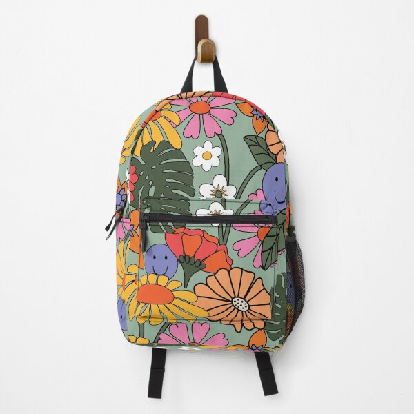 Artikelvorschau, 70er Retro Groovy Summer Blumenmuster entworfen und verkauft von TeeBeesDesign.