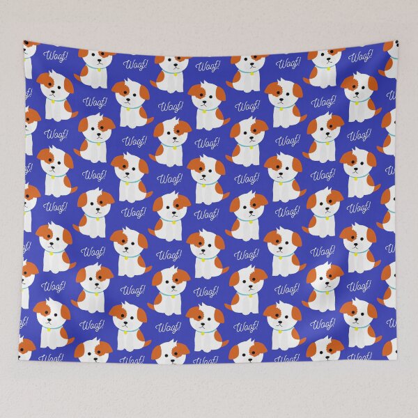 Item preview, Cute Cartoon Puppy in Blue designed and sold by Delightful Divine Design.