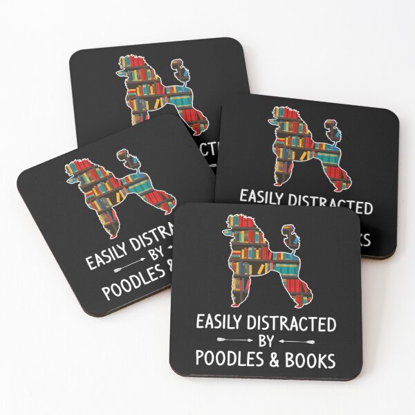 Item preview, Easily Distracted By Poodles & Books Lover designed and sold by DrewDzung.