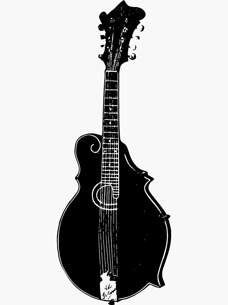 "Mandolin " Sticker for Sale by bethdaydreamzz Redbubble