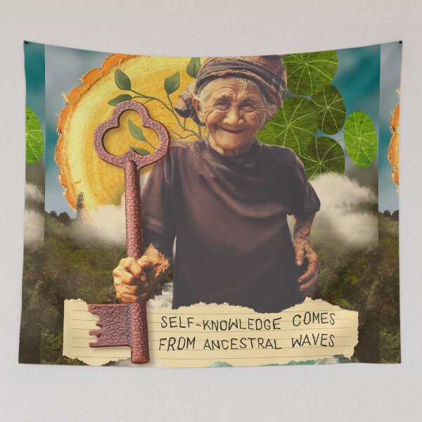 Item preview, Self-knowledge comes from ancestral waves designed and sold by amarazaia1.