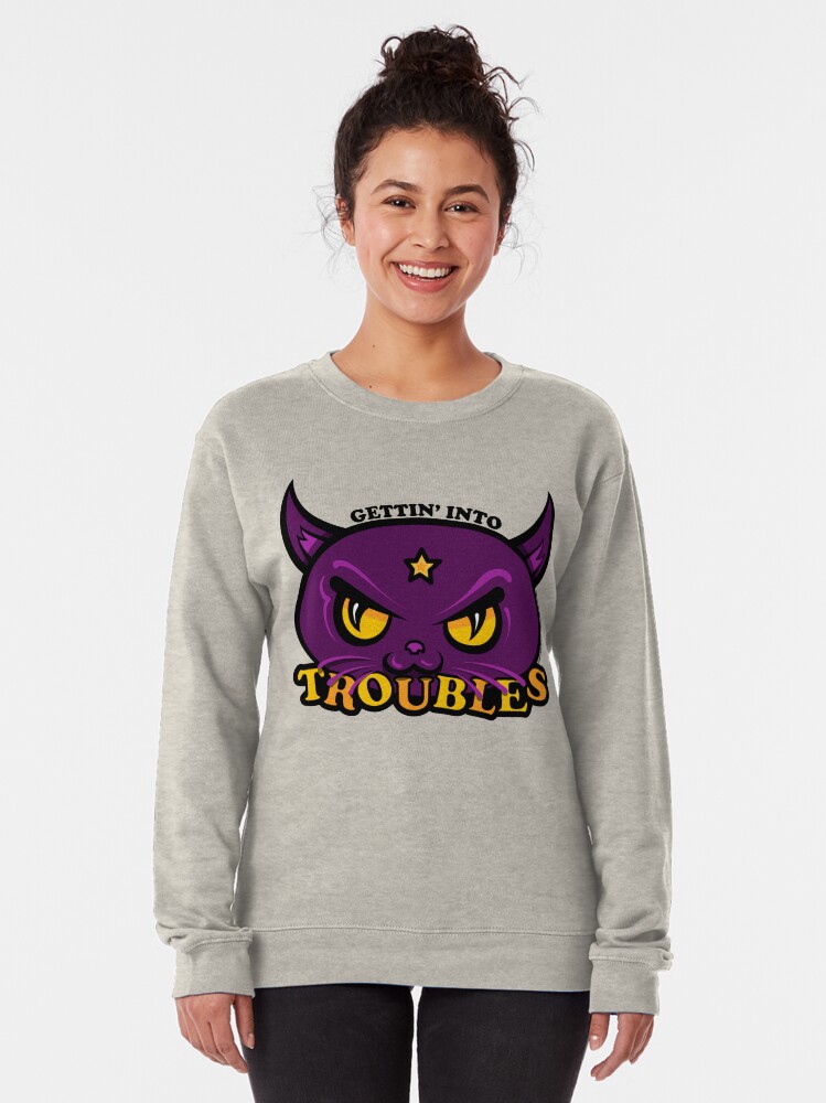Alternate view of Star Belle - Gettin' Into TROUBLES Pullover Sweatshirt