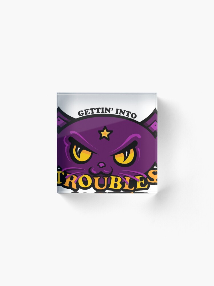 Alternate view of Star Belle - Gettin' Into TROUBLES Acrylic Block