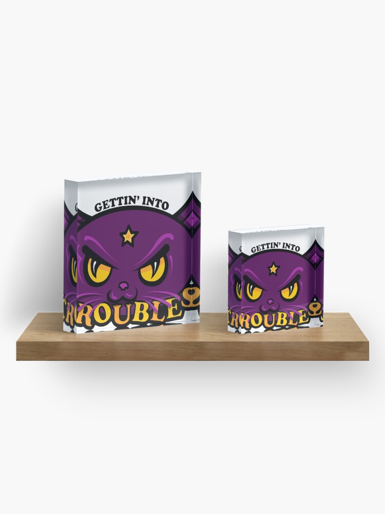 Alternate view of Star Belle - Gettin' Into TROUBLES Acrylic Block