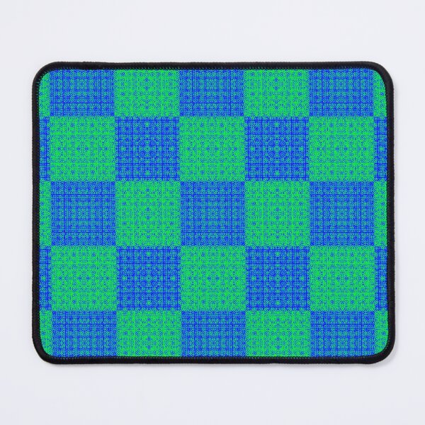 Item preview, Abstract Blue & Green Checked Fractal Scene designed and sold by SXW Designs.