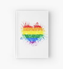 Rainbow Heart Pride Hardcover Journal