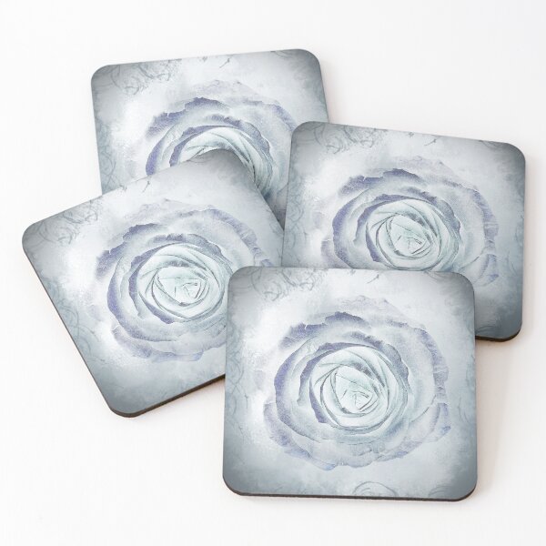 Item preview, Antique Rose Flower 13 blue designed and sold by artbylucie.