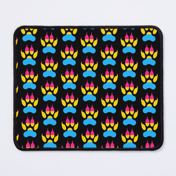 Item preview, Wolf Paw Pansexual Pride Background designed and sold by MMwolfdogden.