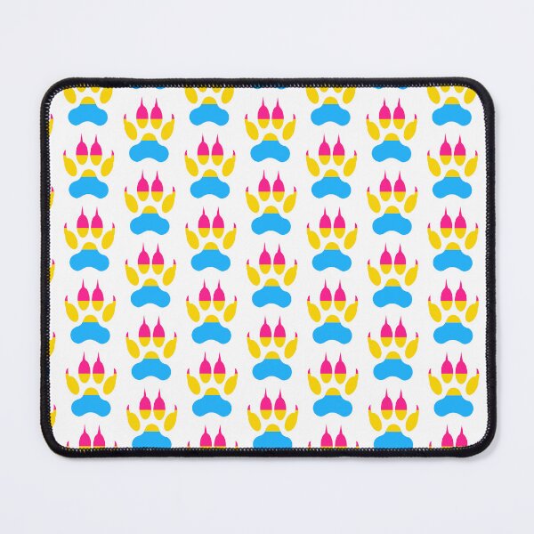 Item preview, Wolf Paw Pansexual Pride Background v2 designed and sold by MMwolfdogden.