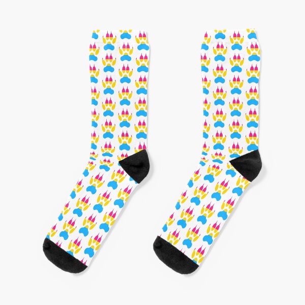 Item preview, Wolf Paw Pansexual Pride Background v2 designed and sold by MMwolfdogden.