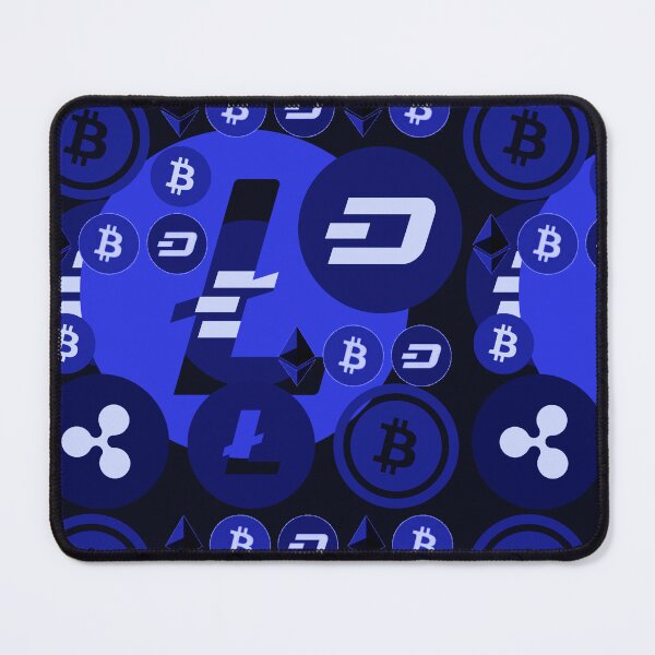 Item preview, Crypto currency blue pattern designed and sold by ivanoel.