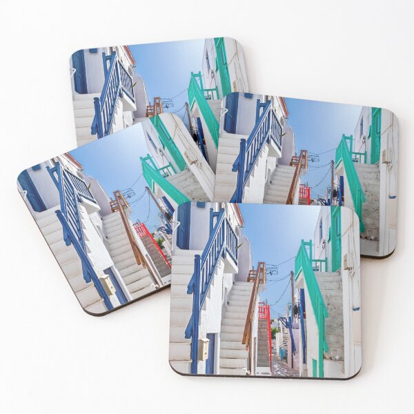 Item preview, The colorful railings of Mykonos designed and sold by Hercules Milas.