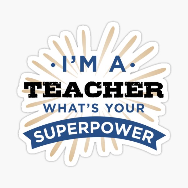 Super Teacher Sticker
