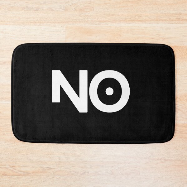 Item preview, No (white text) designed and sold by pinkypingu.