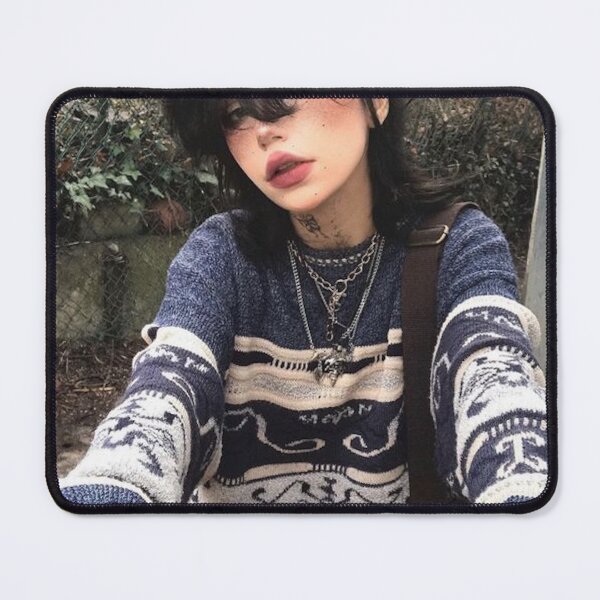 Item preview, Emo goddess sits in blue designed and sold by emoartwork.