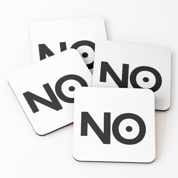 Item preview, No (black text) designed and sold by pinkypingu.