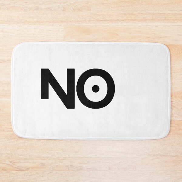 Item preview, No (black text) designed and sold by pinkypingu.