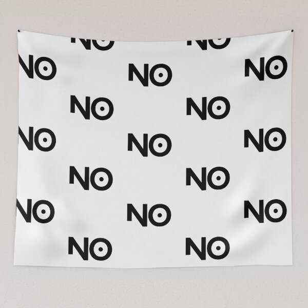 Item preview, No (black text) designed and sold by pinkypingu.