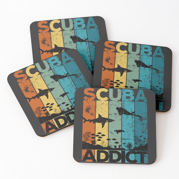 Item preview, Scuba Addict (Underwater Retro Design For Divers) designed and sold by StudioAquaLumos.