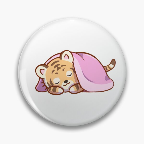 Item preview, Cute Sleeping Tiger Sticker designed and sold by 10six.