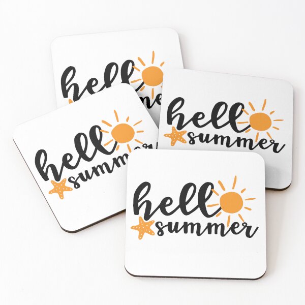 Item preview, Hello Summer Fun Summertime Saying Black Typography designed and sold by MindfulMeta.