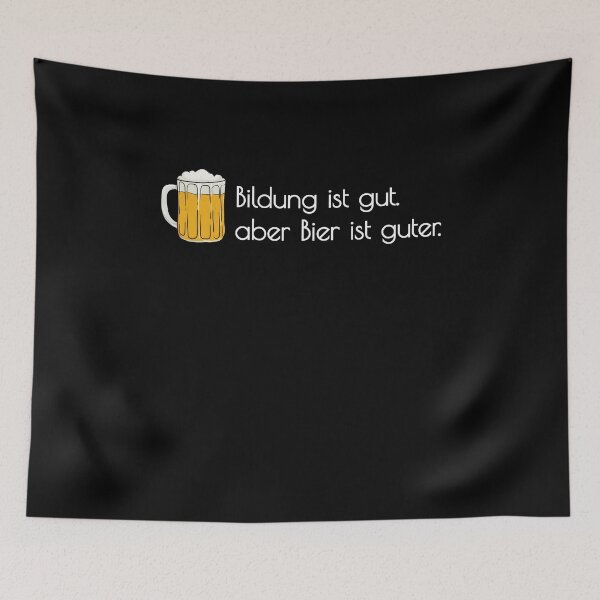 Item preview, Bier Geschenk Bildung ist gut Bier ist guter Alkohol Party designed and sold by Lenny Stahl.