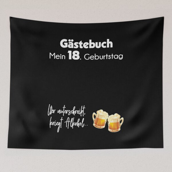 Item preview, 18 Jahre Gästebuch 18. Geburtstag Geschenk Alkohol Party designed and sold by Lenny Stahl.