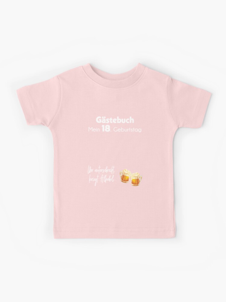 T-shirt 18. 2025 geburtstag pink