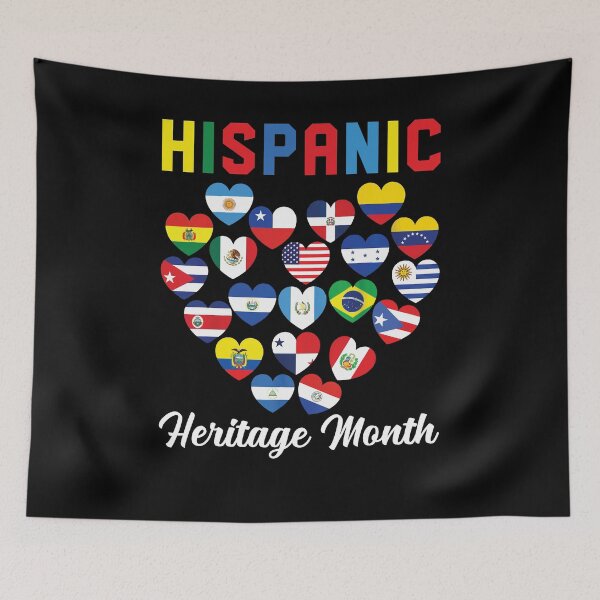 Item preview, Hispanic Heritage Month Shirt, Latino Countries Heart Flag Shirt, Empowered Latina Shirt, Latino Celebration Shirt, Latino Culture Shirt designed and sold by aymob.