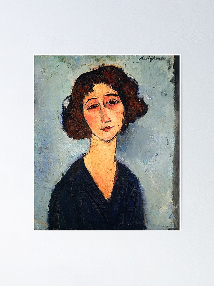 Amedeo Modigliani Poster By Shartart Redbubble   Fposter,small,wall Texture,product,750x1000 