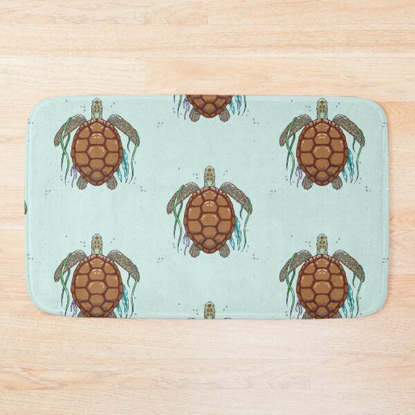 Item preview, Sea turtle underwater with seaweed and coral designed and sold by Shirtey.