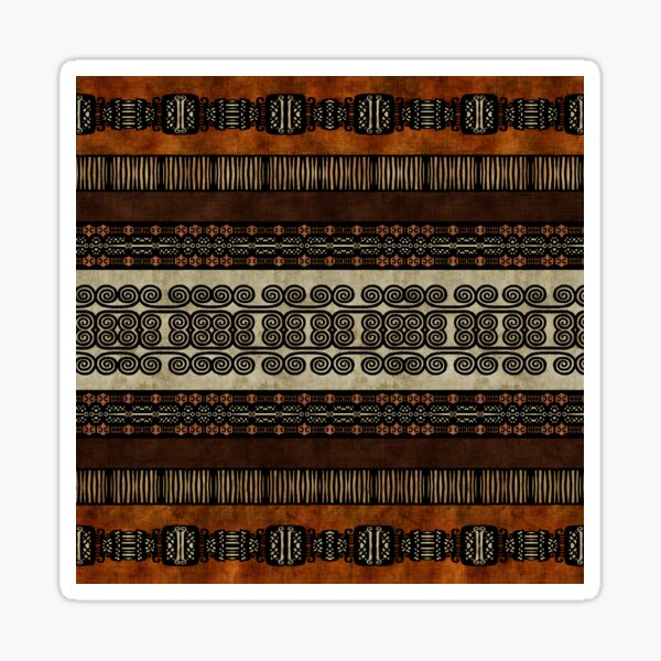 Item preview, Rust Brown Tribal Mud Cloth designed and sold by Sheila Wenzel Ganny.