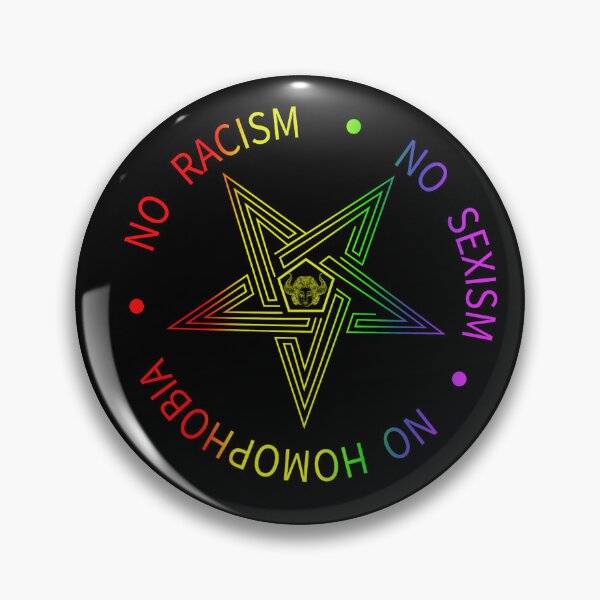 Item preview, Baphomet Pentagram Symbol Satanas - No Racism, No sexism, No Homophobia designed and sold by nueschka.