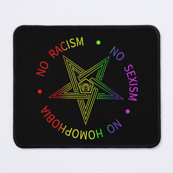 Item preview, Baphomet Pentagram Symbol Satanas - No Racism, No sexism, No Homophobia designed and sold by nueschka.