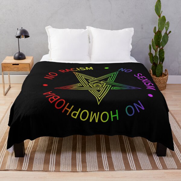 Item preview, Baphomet Pentagram Symbol Satanas - No Racism, No sexism, No Homophobia designed and sold by nueschka.