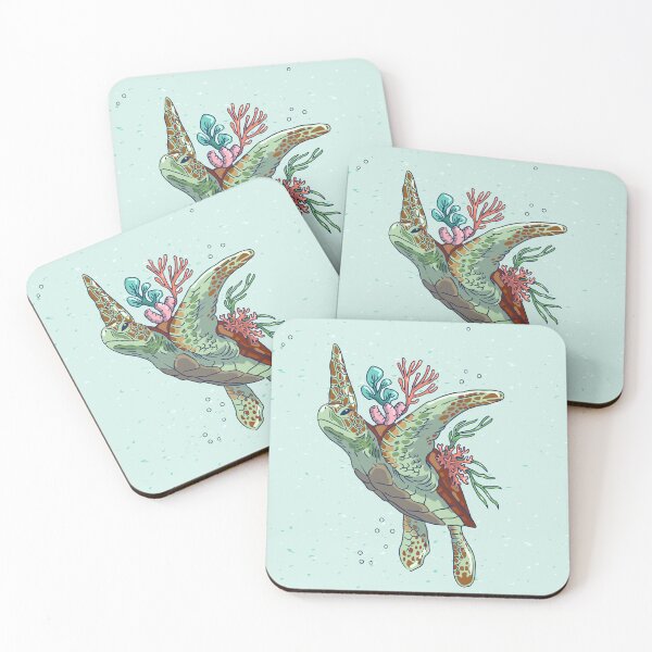 Item preview, Copy of sea turtle underwater with seaweed and coral designed and sold by Shirtey.