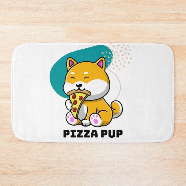 Item preview, Dog Eating Pizza Slice Pup designed and sold by TheWildFlix.