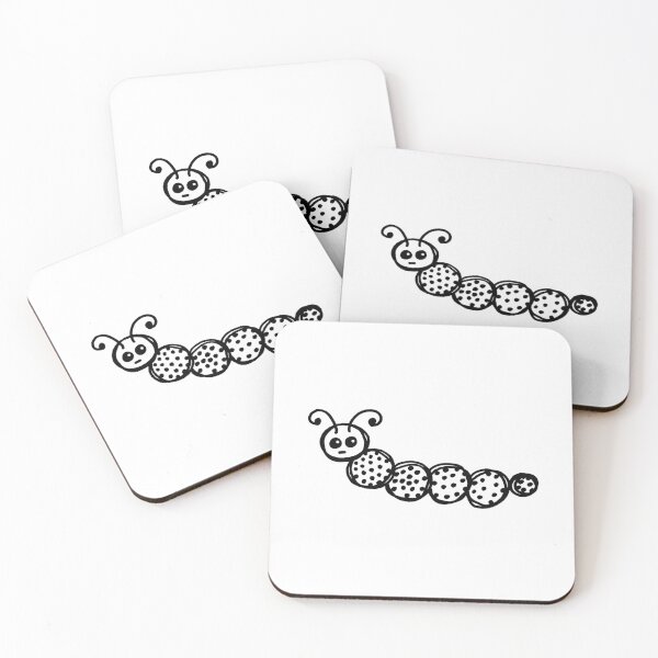 Item preview, Sketched Apathetic Caterpillar designed and sold by PeachBabeSuds.