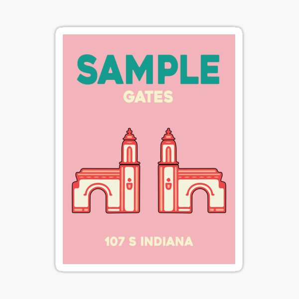 IU Sample Gates Sticker
